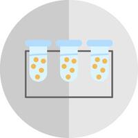 Test tube Flat Scale Icon vector