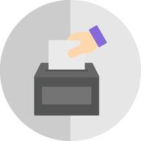 votación plano escala icono vector