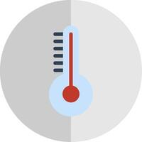 temperatura plano escala icono vector