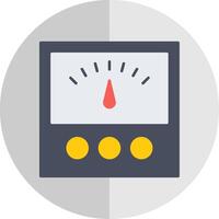 Voltage Indicator Flat Scale Icon vector