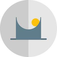 Friction Flat Scale Icon vector