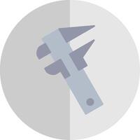 Caliper Flat Scale Icon vector