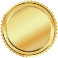 Luxury golden badge png