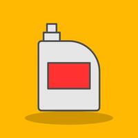 Bleach Filled Shadow Icon vector