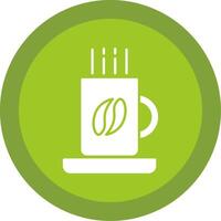 Coffee Mug Glyph Multi Circle Icon vector