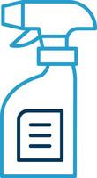 Cleaning Spray Line Blue Two Color Icon vector