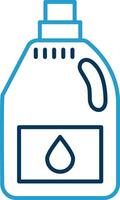 Detergent Line Blue Two Color Icon vector