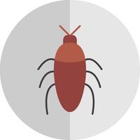 insecto plano escala icono vector