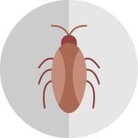 Cockroach Flat Scale Icon vector