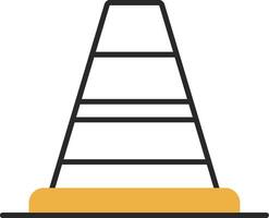 Cones Signal Skined Filled Icon vector