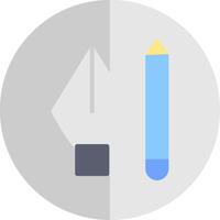 Pencil Flat Scale Icon vector