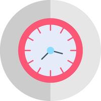 Clock Flat Scale Icon vector