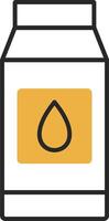 Milk Skined Filled Icon vector