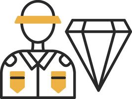 High Value Skined Filled Icon vector