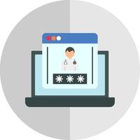 Medical App Flat Scale Icon vector