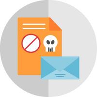 Spam Flat Scale Icon vector