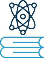 Knowledge Line Blue Two Color Icon vector