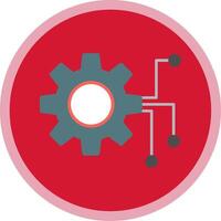 Engineering Flat Multi Circle Icon vector