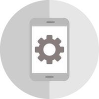 Phone Flat Scale Icon vector