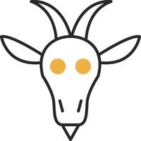 Goat Skined Filled Icon vector