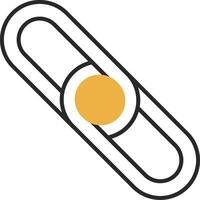 Backlink Skined Filled Icon vector
