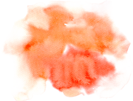 Orange Aquarell Flecken. png