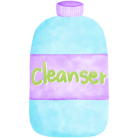 Light blue cleanser png