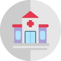 Hospital Flat Scale Icon vector