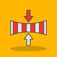 Elasticity Filled Shadow Icon vector
