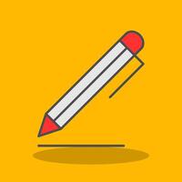 Pen Filled Shadow Icon vector