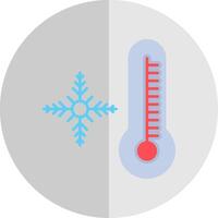 Snowflake Flat Scale Icon vector