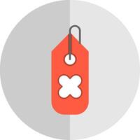 Tag Flat Scale Icon vector