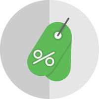 Tag Flat Scale Icon vector