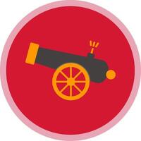 Cannon Flat Multi Circle Icon vector