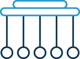 Pendulum Line Blue Two Color Icon vector