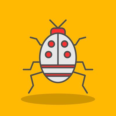 Bug Filled Shadow Icon