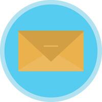 Email Flat Multi Circle Icon vector