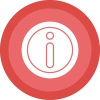 Information Glyph Multi Circle Icon vector
