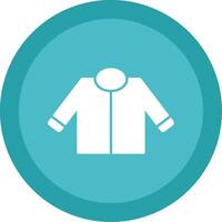 Driver Jacket Glyph Multi Circle Icon vector