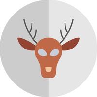 Deer Flat Scale Icon vector