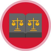 Rules Flat Multi Circle Icon vector