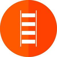 Ladder Glyph Red Circle Icon vector
