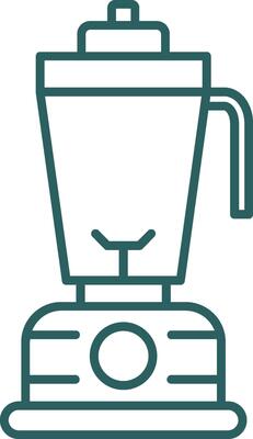 Blender Line Gradient Round Corner Icon
