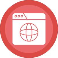 Website Glyph Multi Circle Icon vector