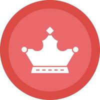monarquía glifo multi circulo icono vector