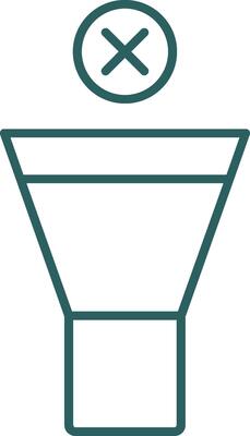 Mute Line Gradient Round Corner Icon
