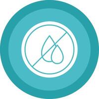 Water Scarcity Glyph Multi Circle Icon vector