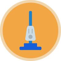 Vacuum Cleaner Flat Multi Circle Icon vector
