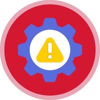 Risk Management Flat Multi Circle Icon vector