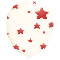 Balloon in Independence Day watercolor clip art png